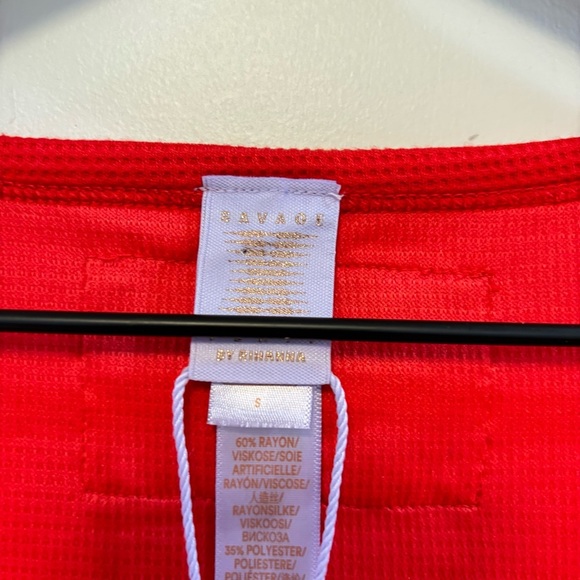 SAVAGE FENTY by Rihanna red loungewear/pajama set - Picture 16 of 16